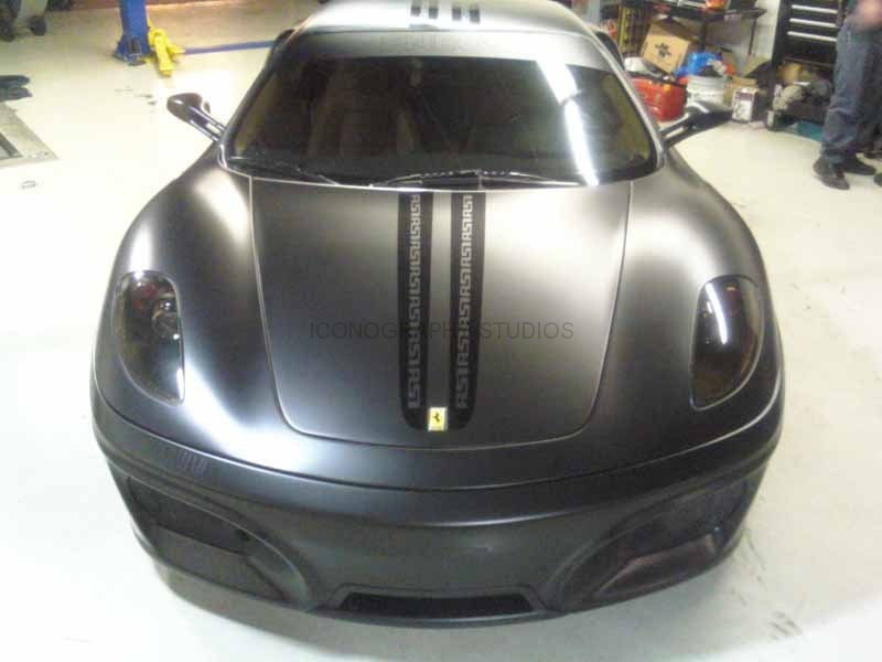 Matte Black Custom Vehicle Wraps