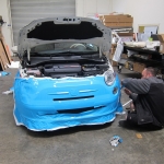 Fiat 500 Vehicle Wrap - In Progress