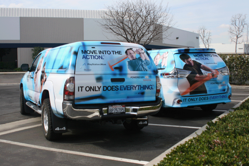 Vehicle Wraps for Playstation Campaign in Los Angeles