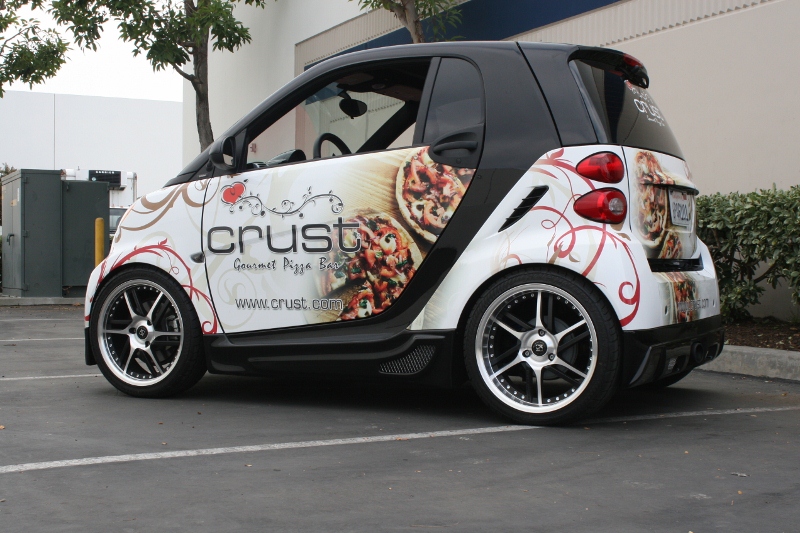 Custom Designed Smart Car Wrap by Iconography  Long Beach