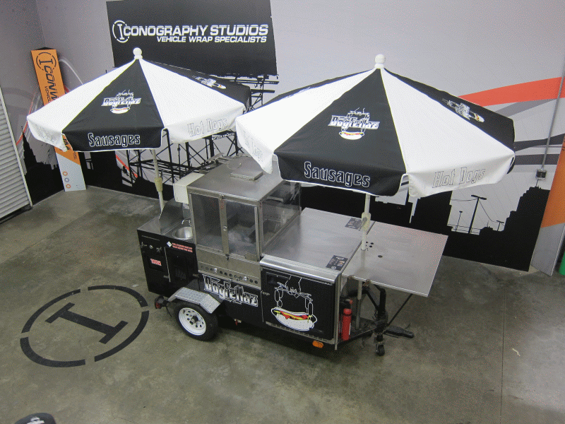 Picture of Wrapped Hot Dog Cart
