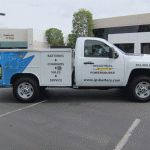 Partial Graphic Wrap on a Utility Truck