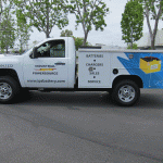 Partial Graphic Wrap on a Utility Truck