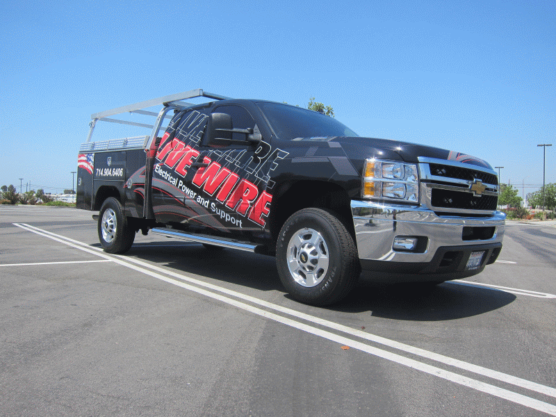 Picture of Full Wrap on a Utility Truck