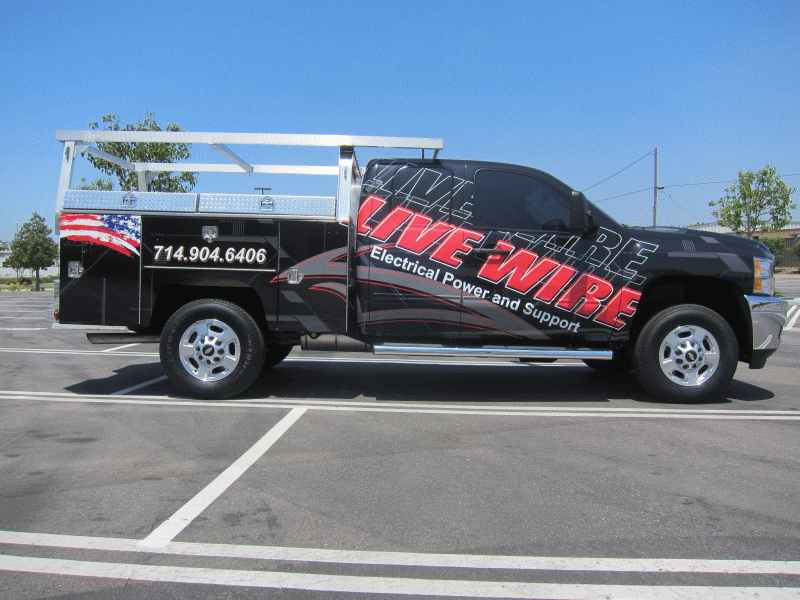 Picture of Utility Truck Graphic Wrap