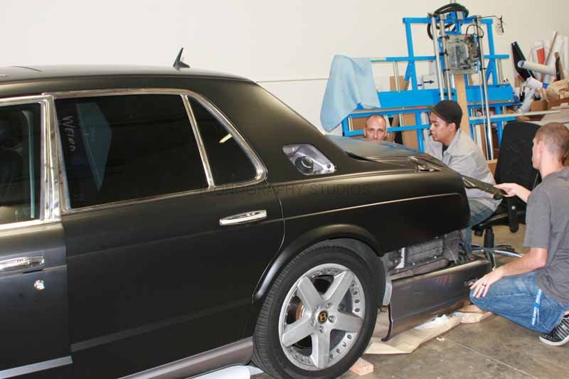 Matte Black Bentley Installation by Iconography