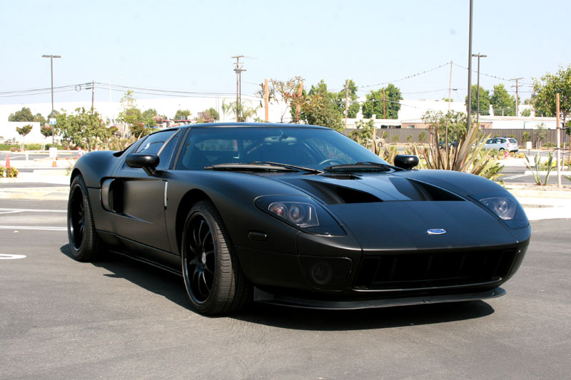 Matte black ford gt