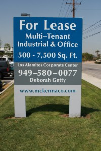 Post and Panel Real Estate Sign
