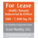 For Lease Post and Panel Sign