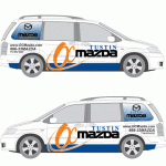 Mazda MPV Vehicle Wrap Design