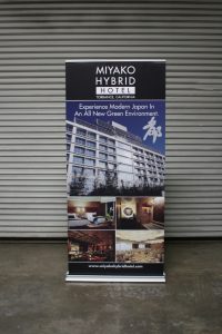 Vinyl Banner on Retractable Stand Rooftop Banner