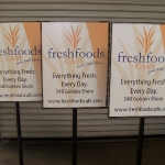 Pedestal signs