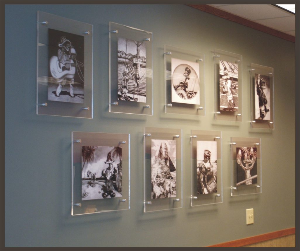 Lobby Signs on Standoffs