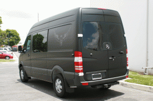 Matte Black Van Wrap Matte Silver Wrap