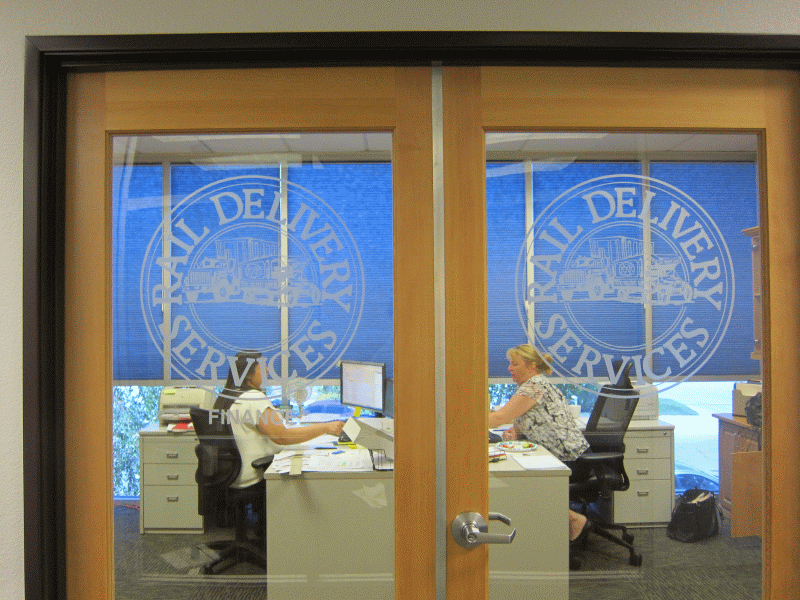 Etched Glass Vinyl Application