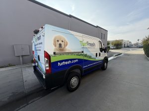 Nationwide graphics fleet transit vans Tur Fresh