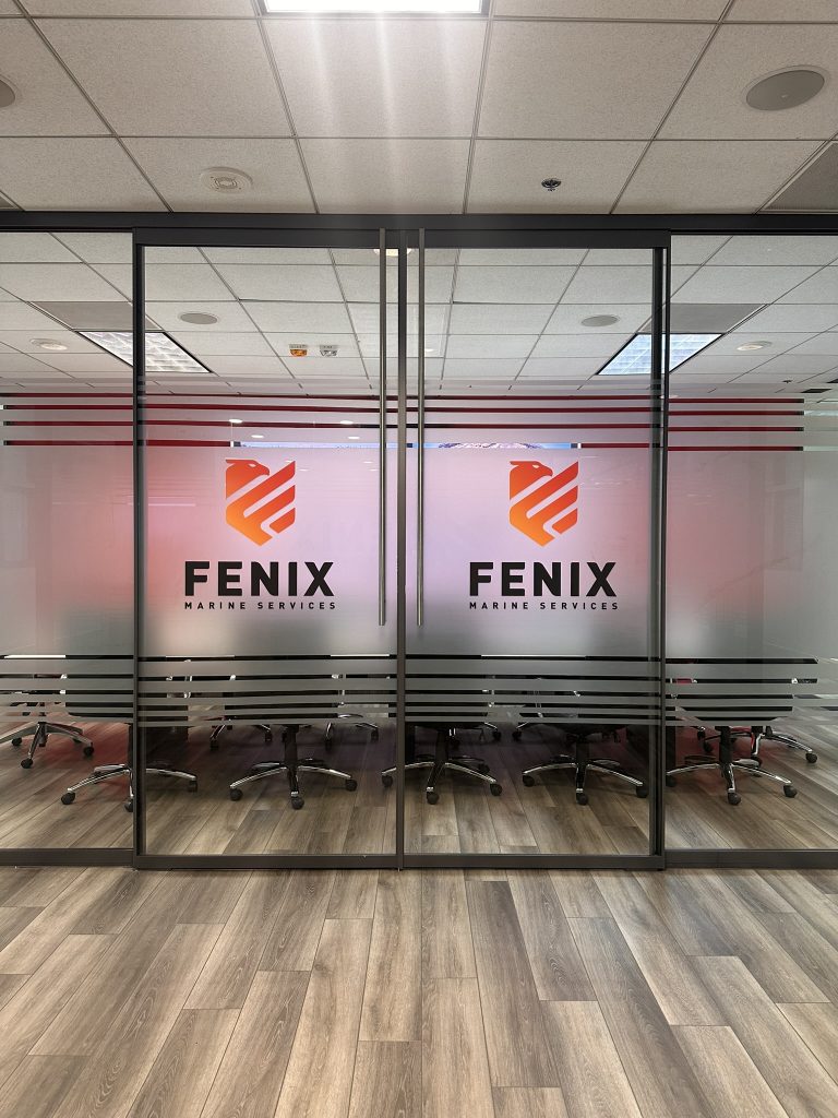 Etched Vinyl Conference Room