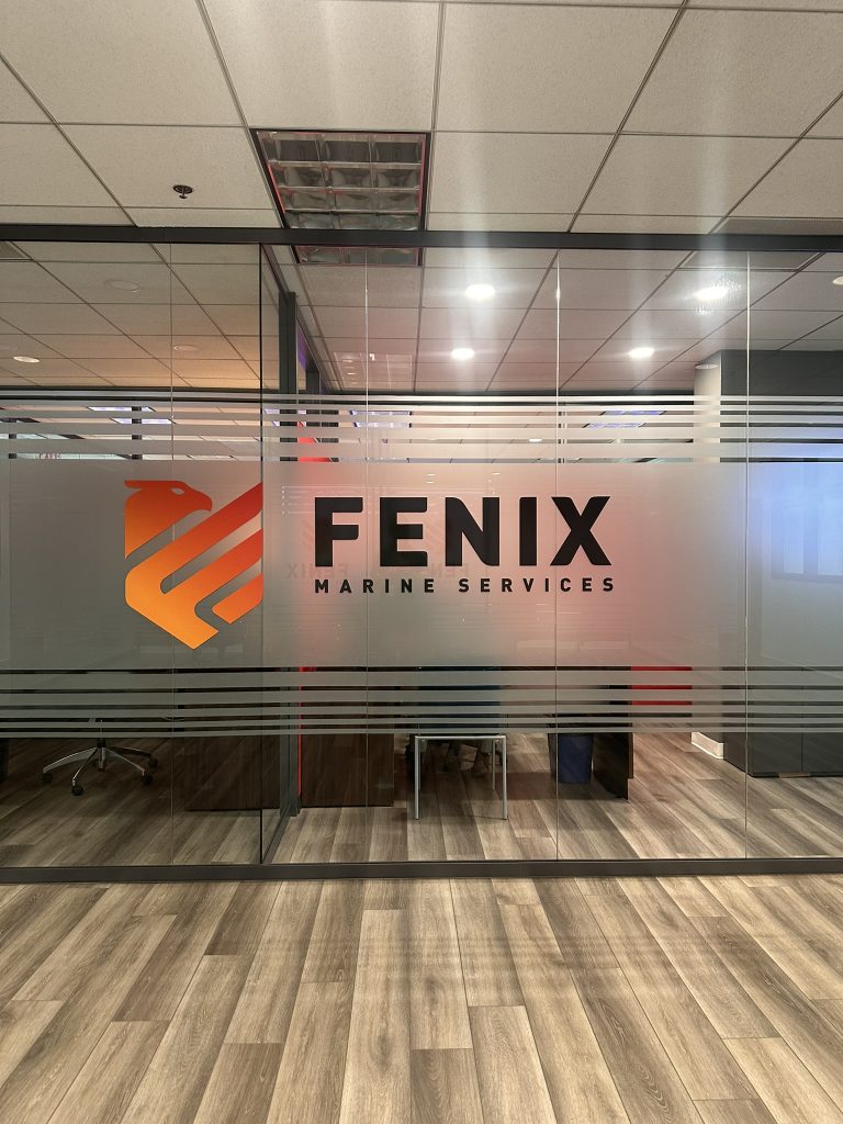 Etched Vinyl Conference Room